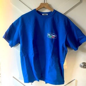 Madhappy x Jon & Vinny’s Fusilli Palace Shirt Blue